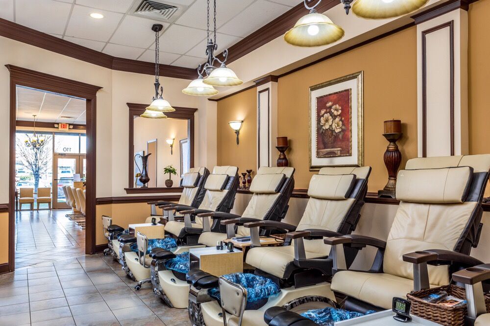 interior nail chair and service area