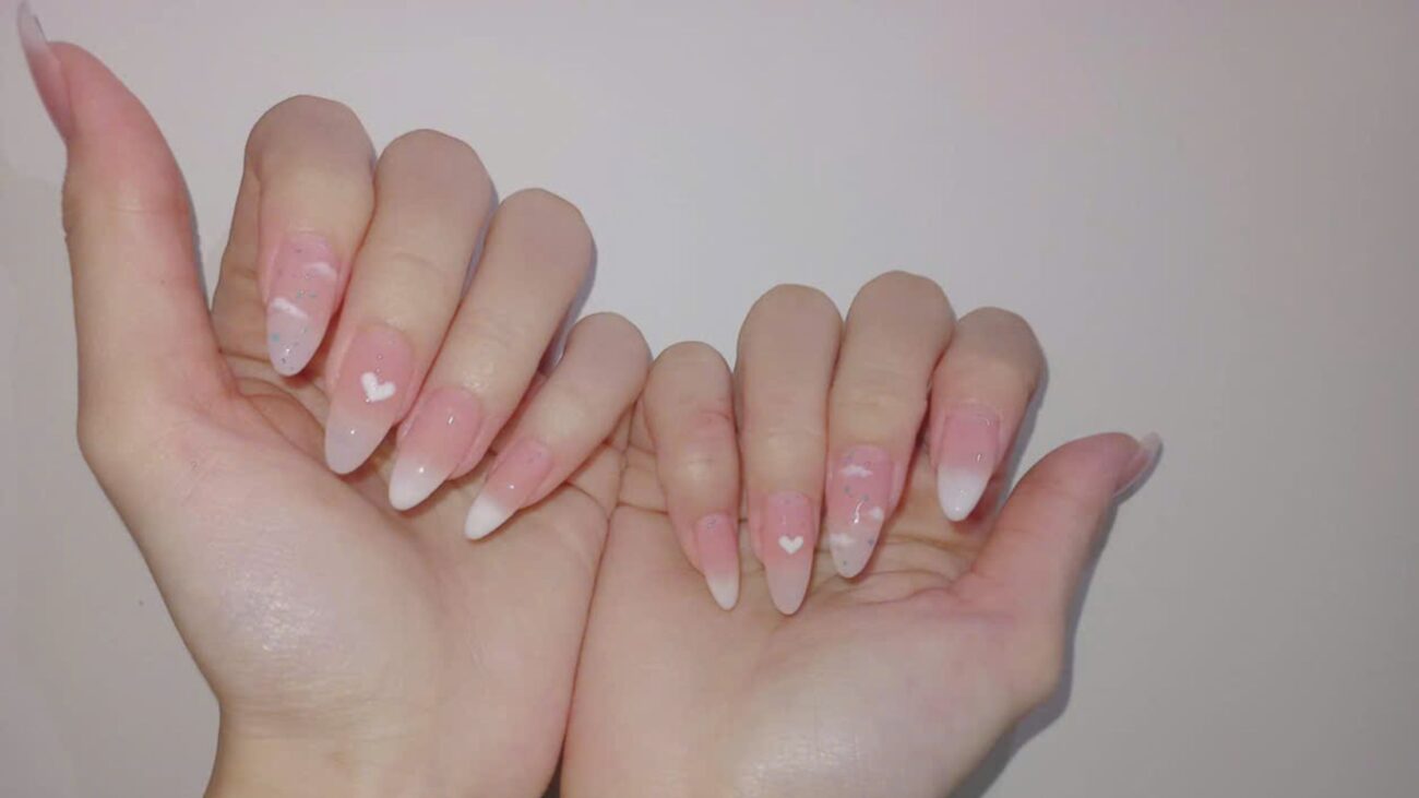 French manicures FRench nail tips at Polished cary nails