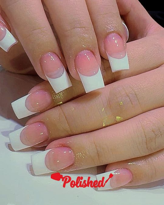 Extra White Tips French Nails Ideas