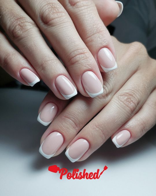 Short and Sweet White Tip French Square Nails Ideas