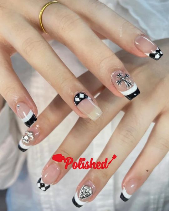 Gothic Chic French Tip