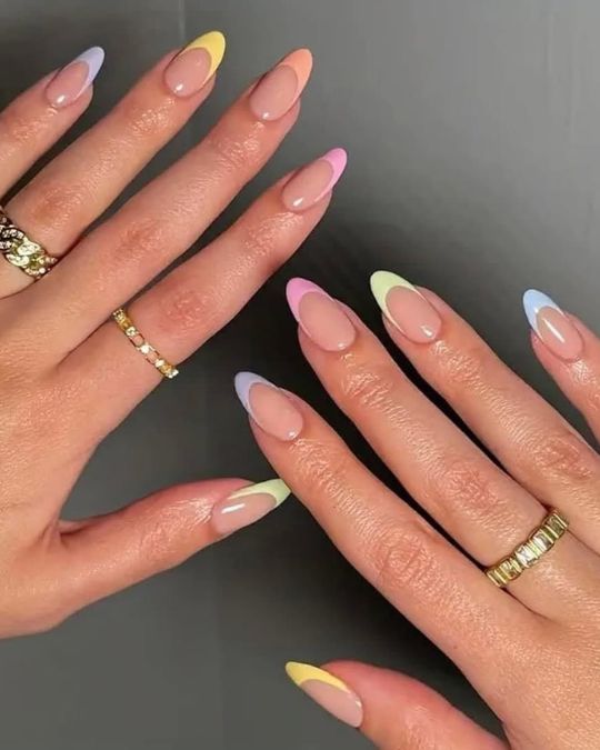 Pastel Colorful Tips