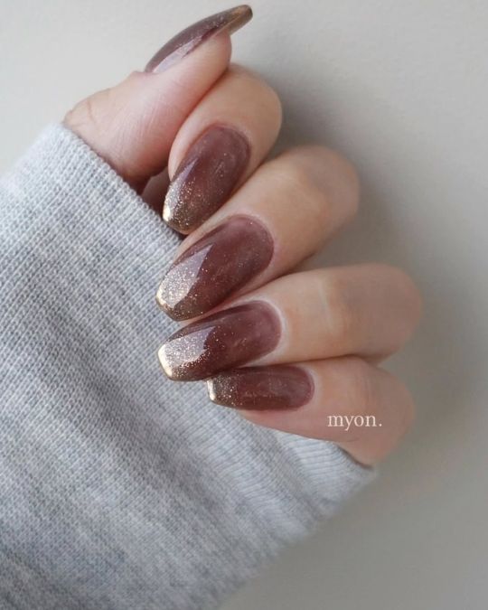 long coffin nails in deep burgundy and milky white