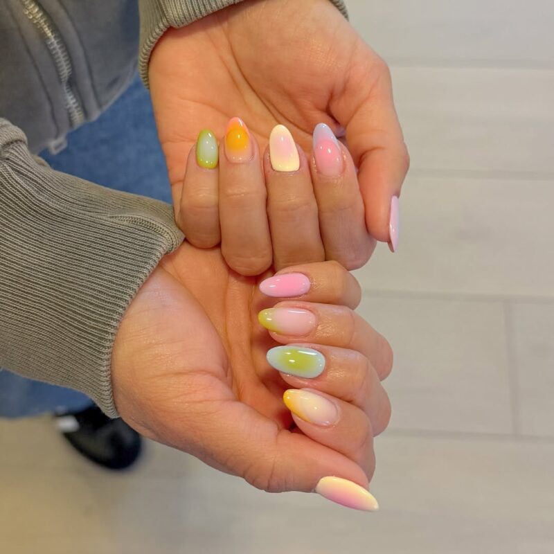 Glossy.Studios Pastel Sherbet Ombre Nails — dreamy pastel nails inspiration
