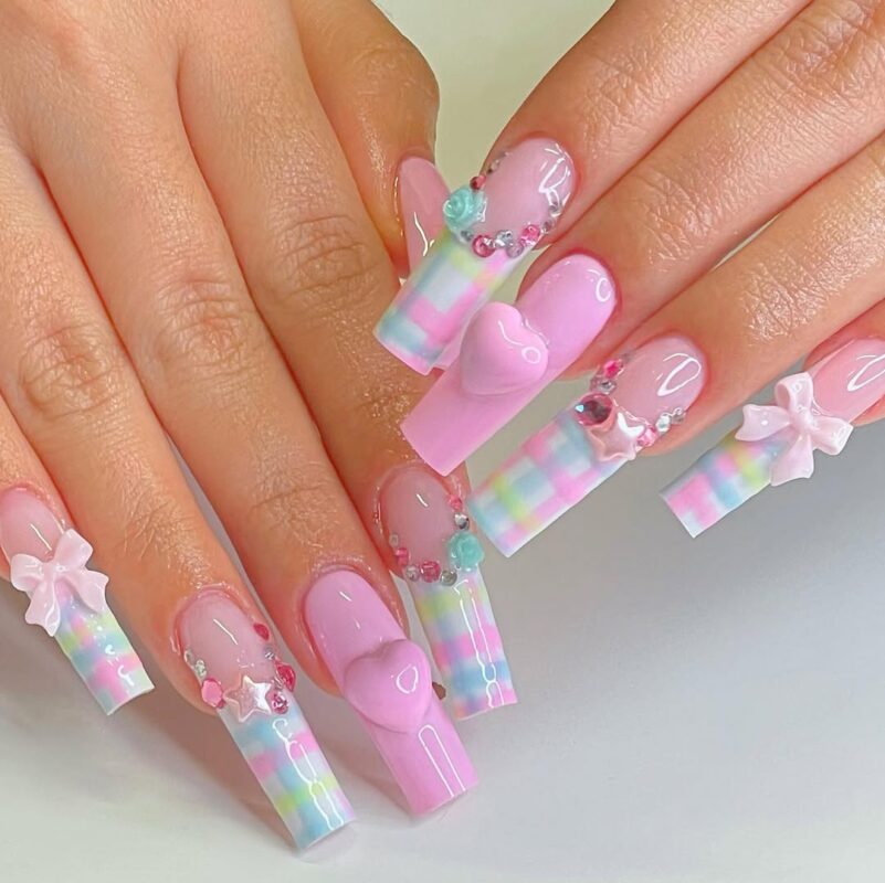 Jiggynailz Kawaii Pastel Fantasy Nails — dreamy pastel nails idea