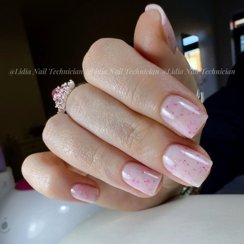 Lidianailtechnician Powdery Pink Confetti Nails — featured dreamy pastel nails