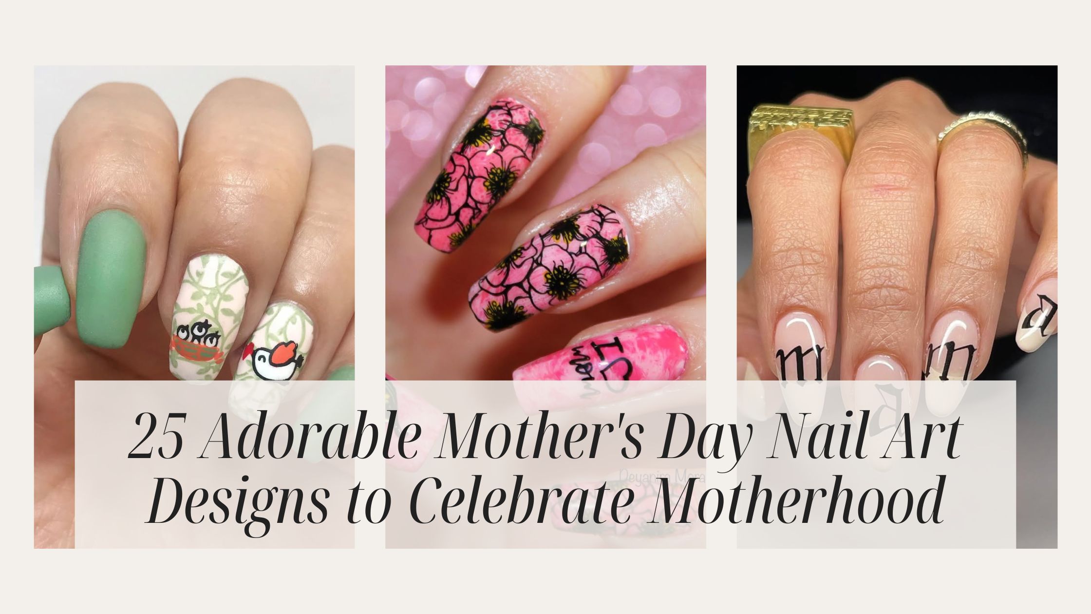 25 Adorable Mother’s Day Nail Art Designs to Celebrate Motherhood