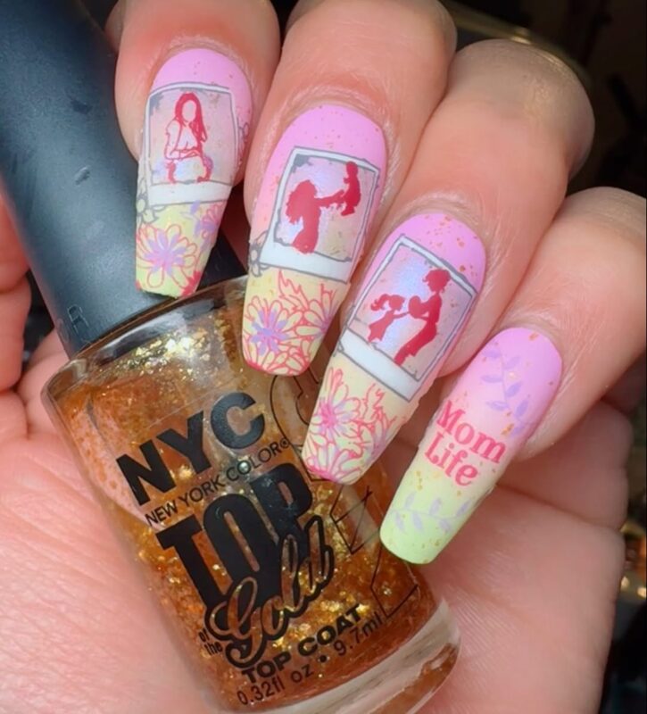 Brysasuccubellanails Photo Album Mom Life — adorable mother&#8217;s day nail art inspiration