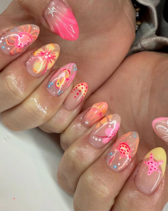 Neon Beach Paradise