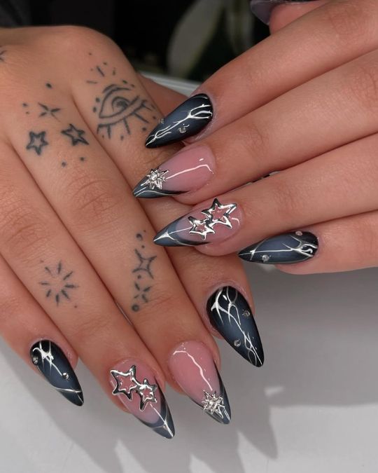 Cosmic Star Nails