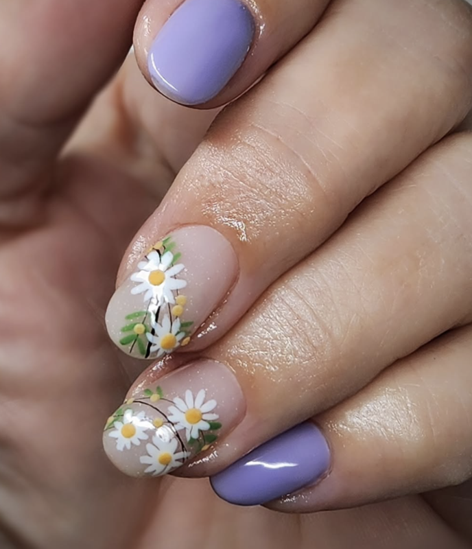 Glitz Glambynicole Spring Daisy Delight — adorable mother&#8217;s day nail art style