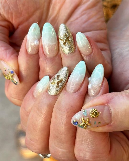 Beach Treasure Nails