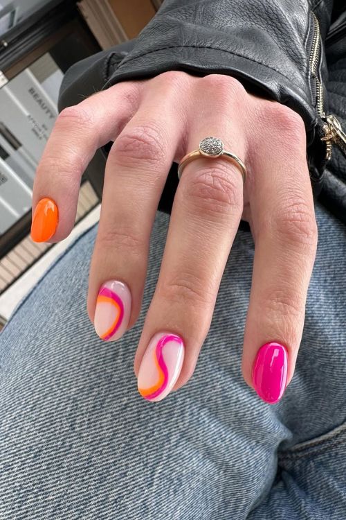 Vibrant Swirl Accents