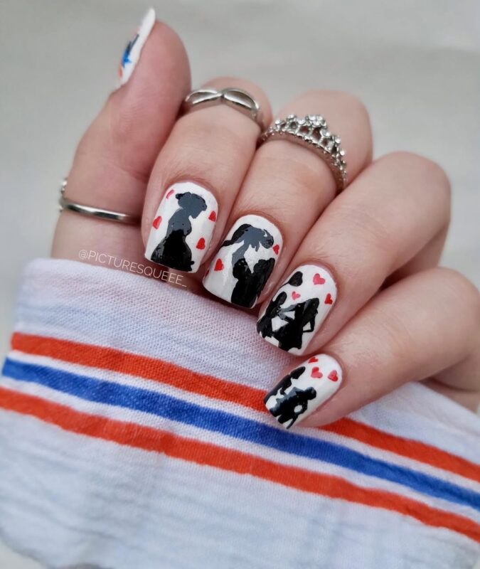Picturesqueee Mother Child Silhouettes — featured adorable mother&#8217;s day nail art