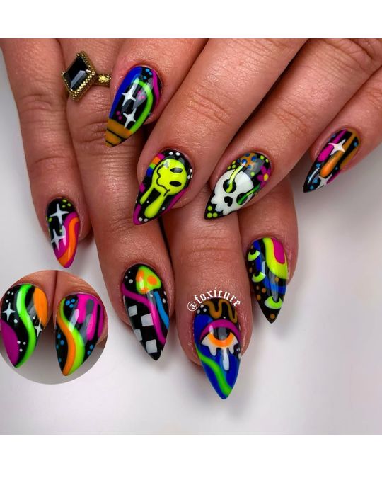 Psychedelic Neon Dreamscape