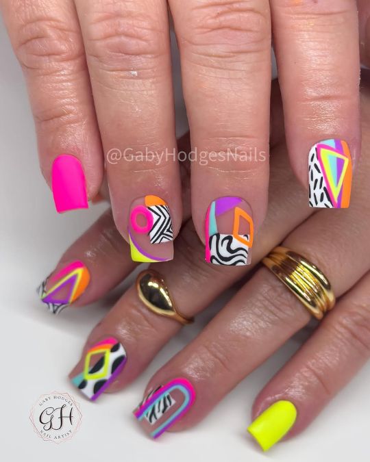 Retro Remix Nails