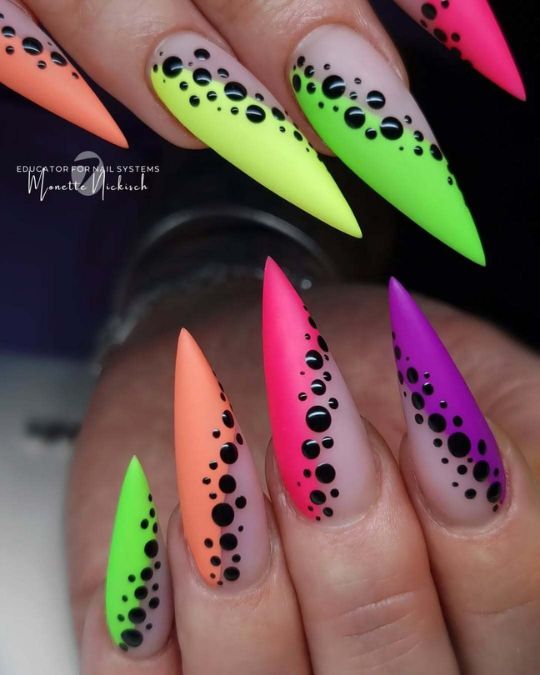 Dotted Neon Color Splash