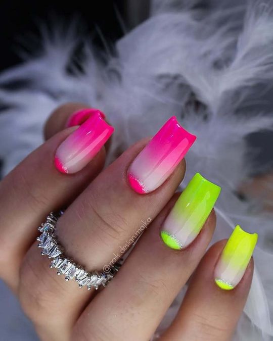 Neon Ombré Elegance