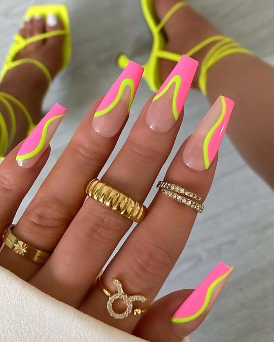 Bold Electric Nail Vibes