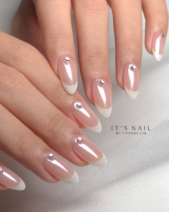Jeweled French Bridal Tips