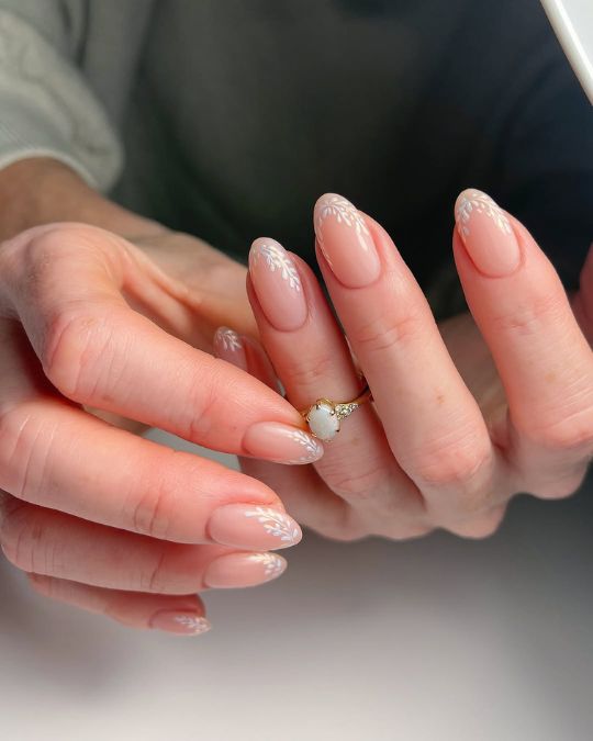 Subtle Botanical Cuticle Art