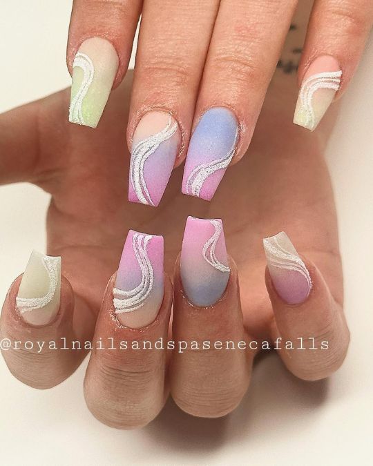 Creative Pastel Wave Ombre