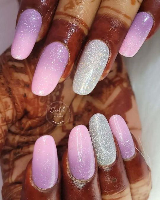 Sparkly Pink Glitter Ombre